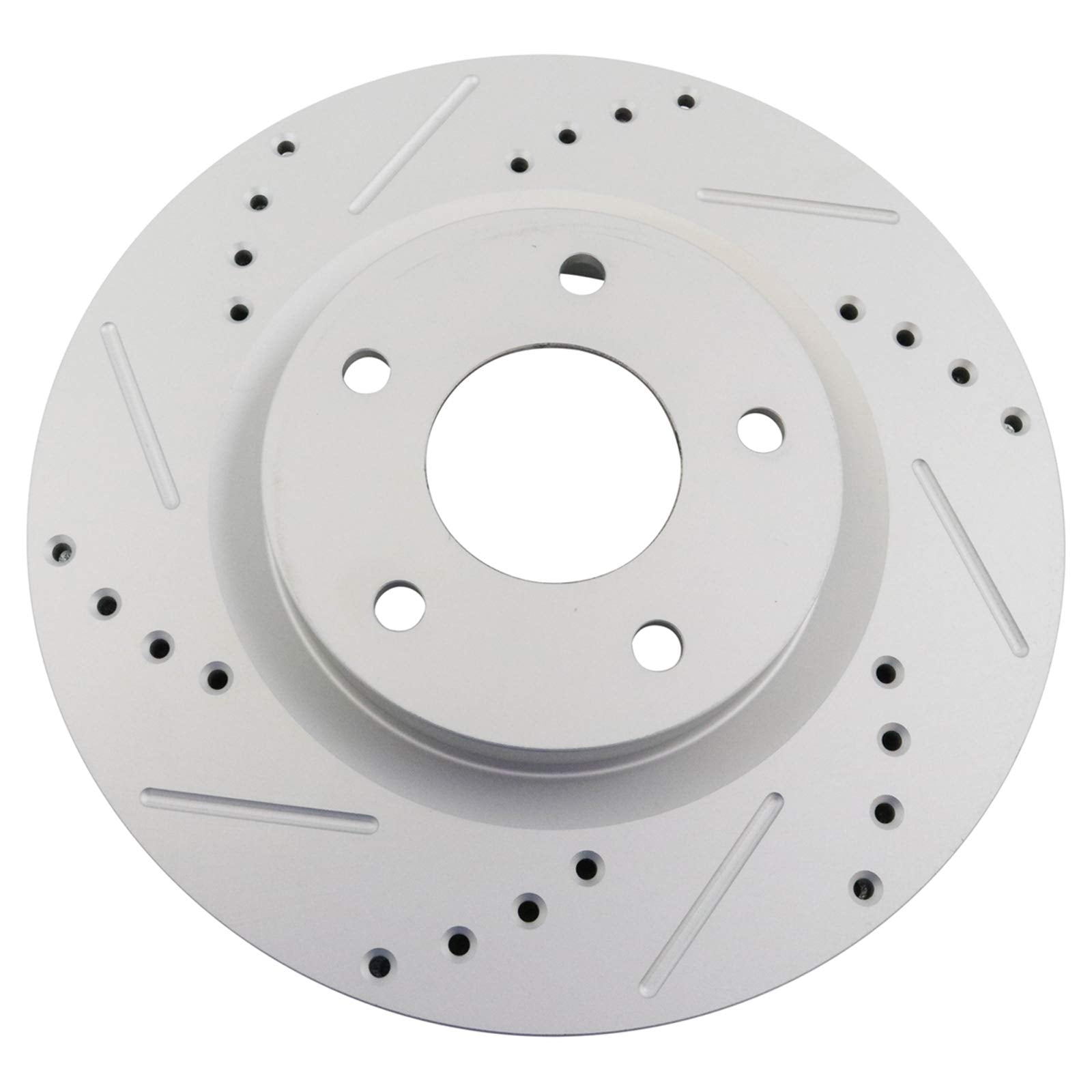 Trq Front Performance Brake Rotors Set Premium G-Coated Compatible With 2008-2013 Nissan Rogue 2014-2015 Rogue Select 2007-2012