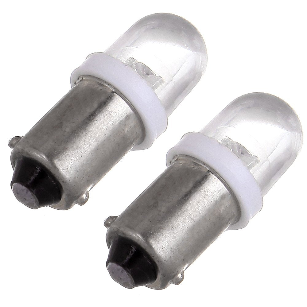 Cciyu 10X Xenon White Ba9S Led Lamp Instrument Cluster Panel Dash Light Bulbs Bayonet 56-76 For Ford For Dashboard Gauge Cluster