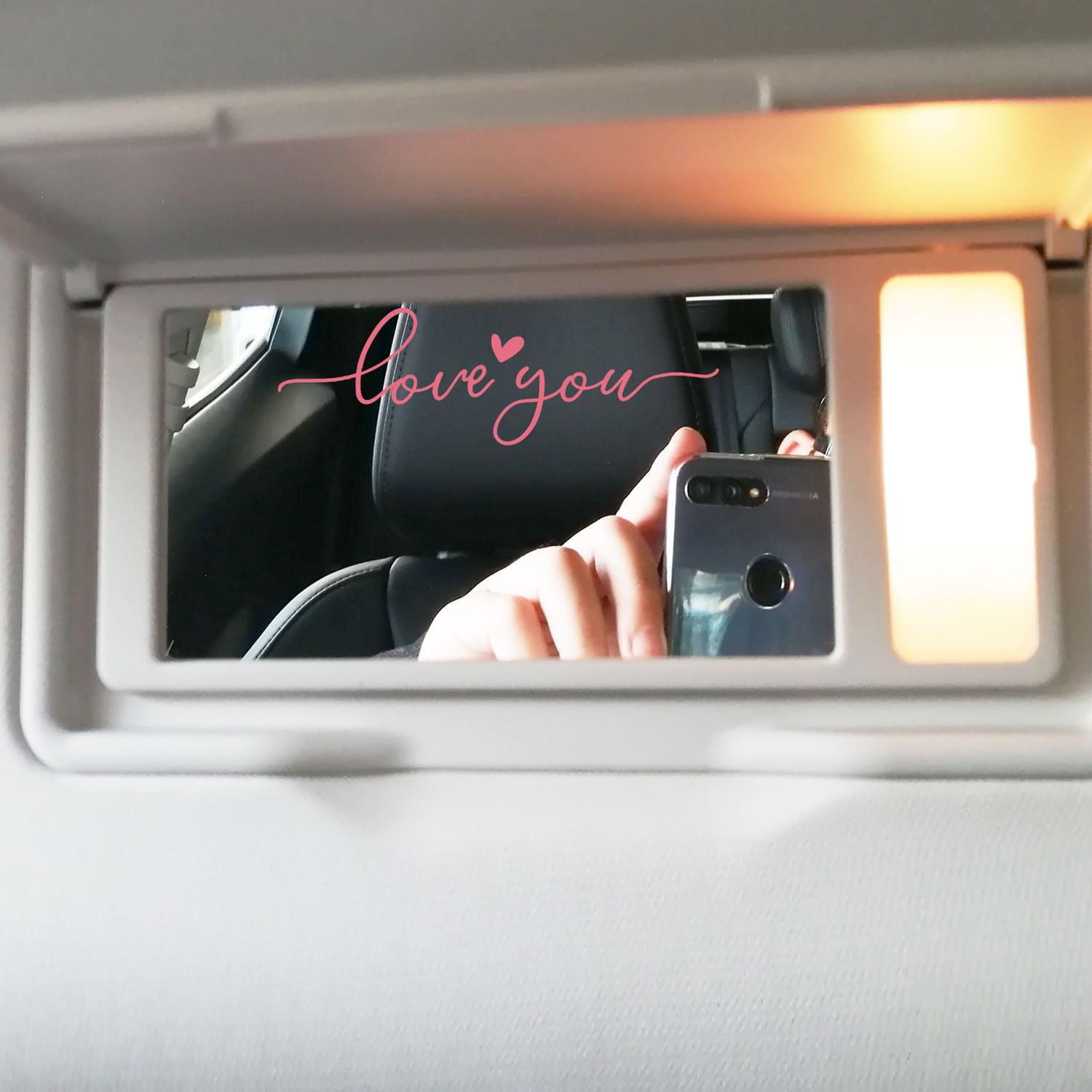 2 X Love You Car Mirror Decal, Car Mirror Decal, Car Decals, Pink Car Decal, Rearview Mirror Decal, Cute Mirror Decal, Tumbler S