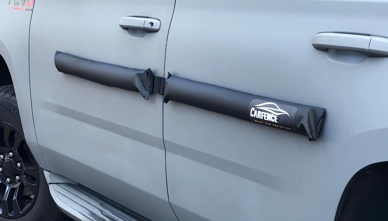 HRX Car Door Dent Protector - Magnetic Soft Cushion Guards for 4 Doors - Black - Model CR0001 - Prevents Dents, Scratches & Dings