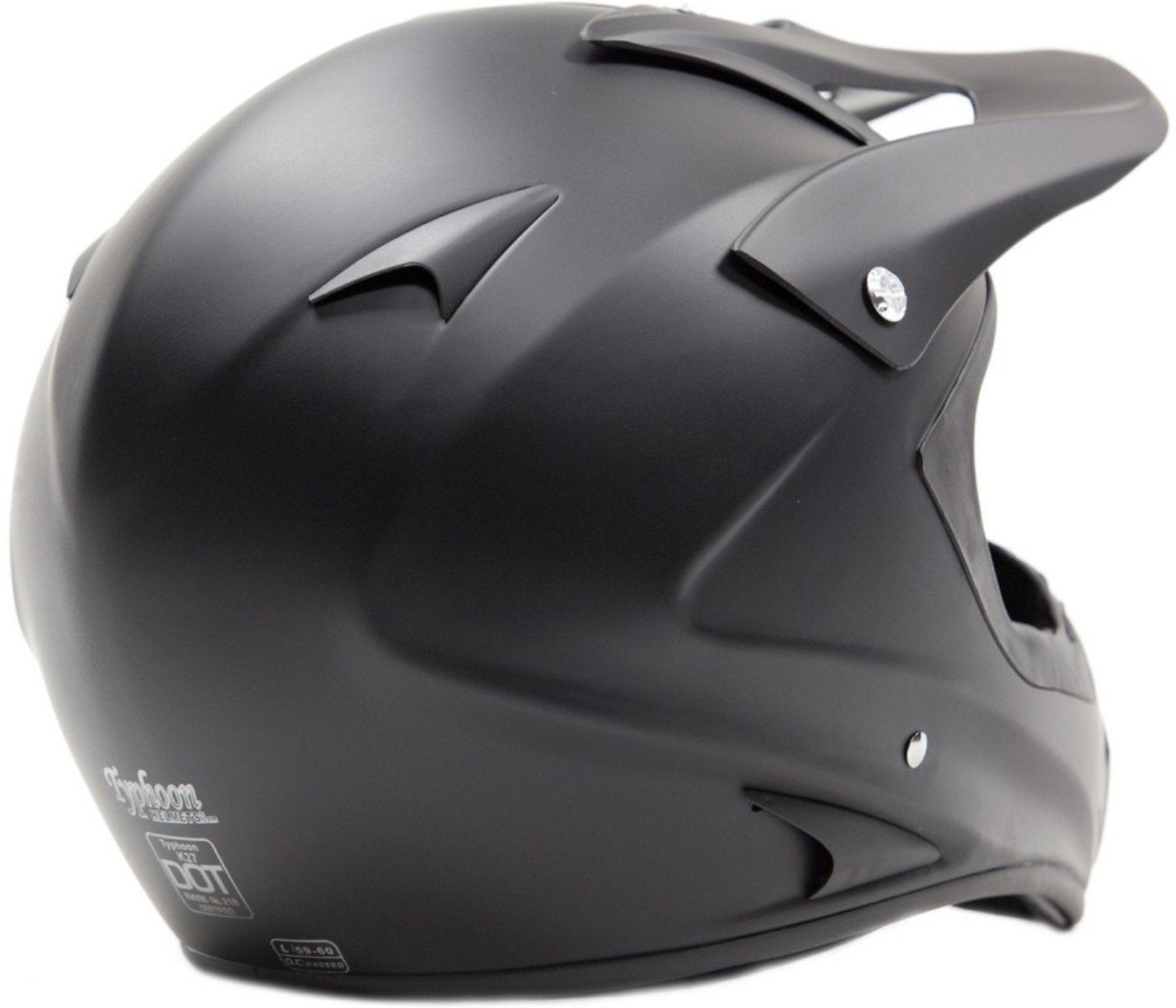 Typhoon Adult Atv Mx Helmet Goggles Gloves Gear Combo Matte Black Blue ( Small )