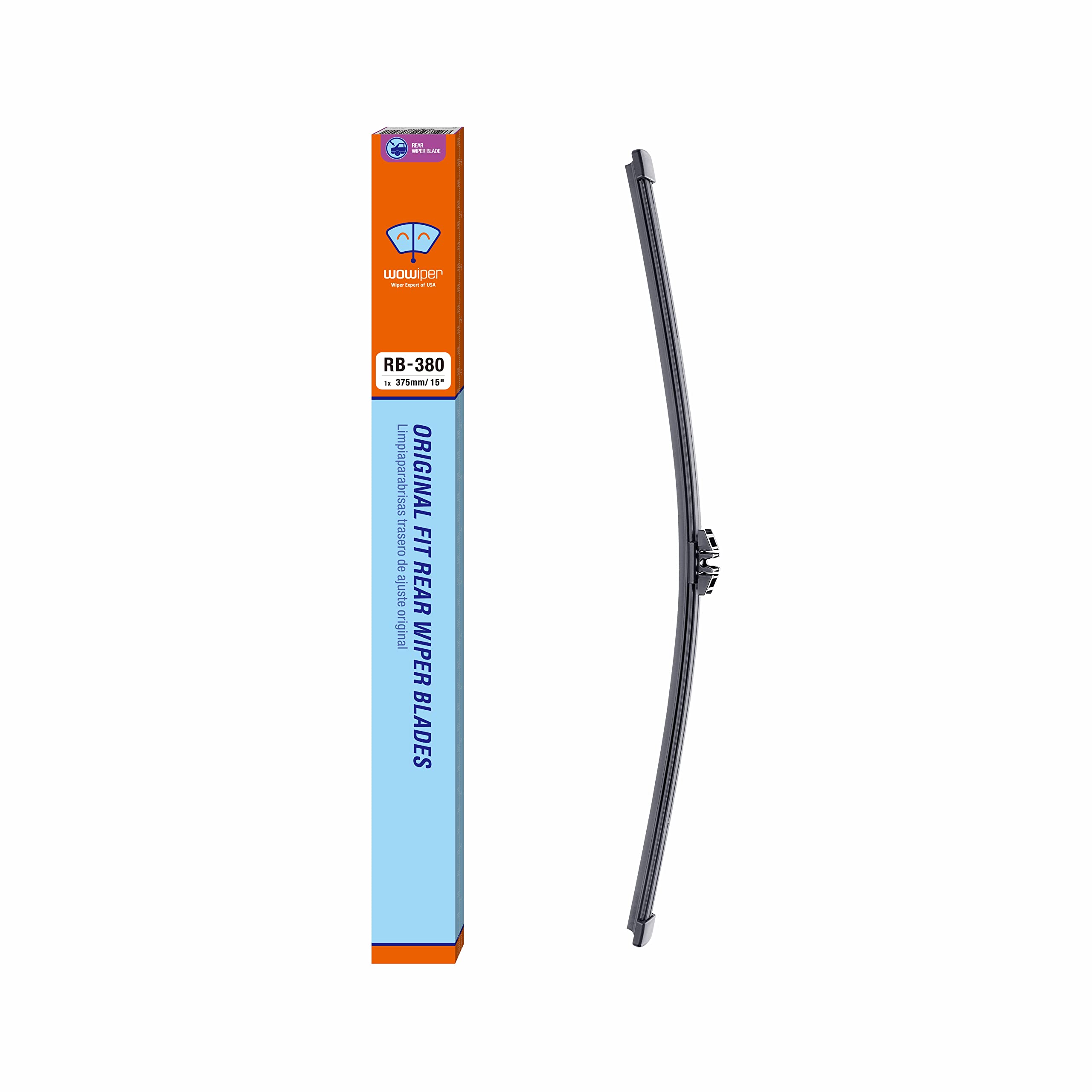 15 Inch (A380H) Rear Wiper Blade Replacement For Ford Edge 2021-2015 /Bmw X5 2013-2007 /Volvo Xc60 2011-2010 Xc90 2012-2007 Back