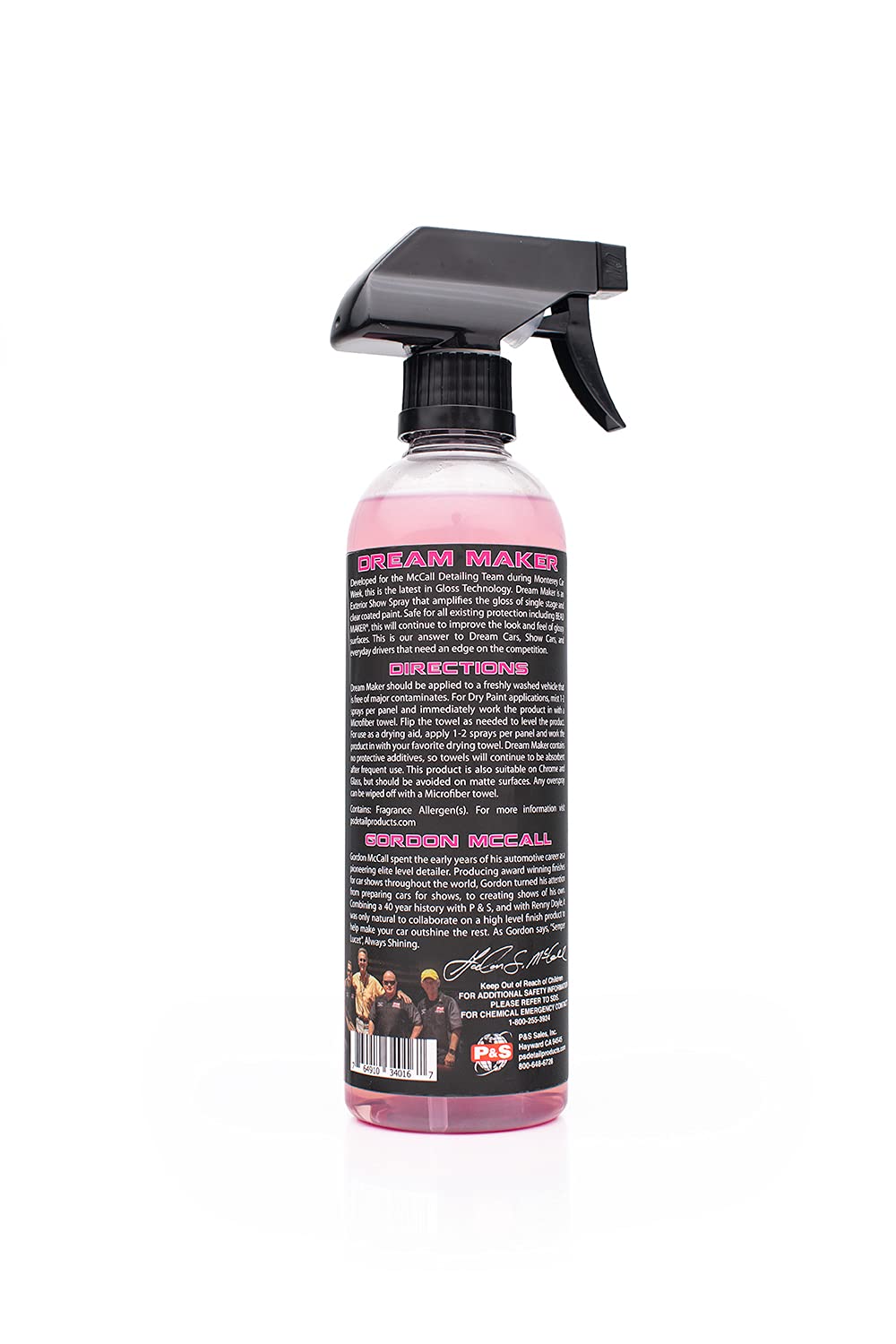 P & S Professional Detail Products - Dream Maker - Show Car Exterior Gloss Amplifier Spray; Works On Single Stage Or Clear Coated Paint; Safe On Existing Protection; Improve Look And Feel (1 Pint)