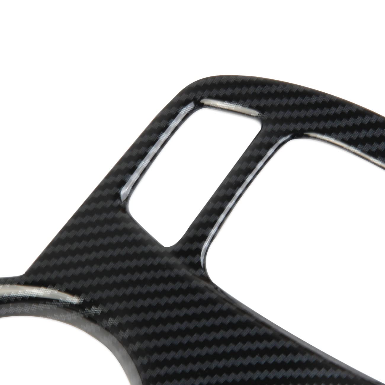 Korlot Carbon Fiber Cup Holder Knob Trim for GMC Terrain 2018-2024, Plastic, Carbon Fiber Grain, Model 22JB-GTEN-007