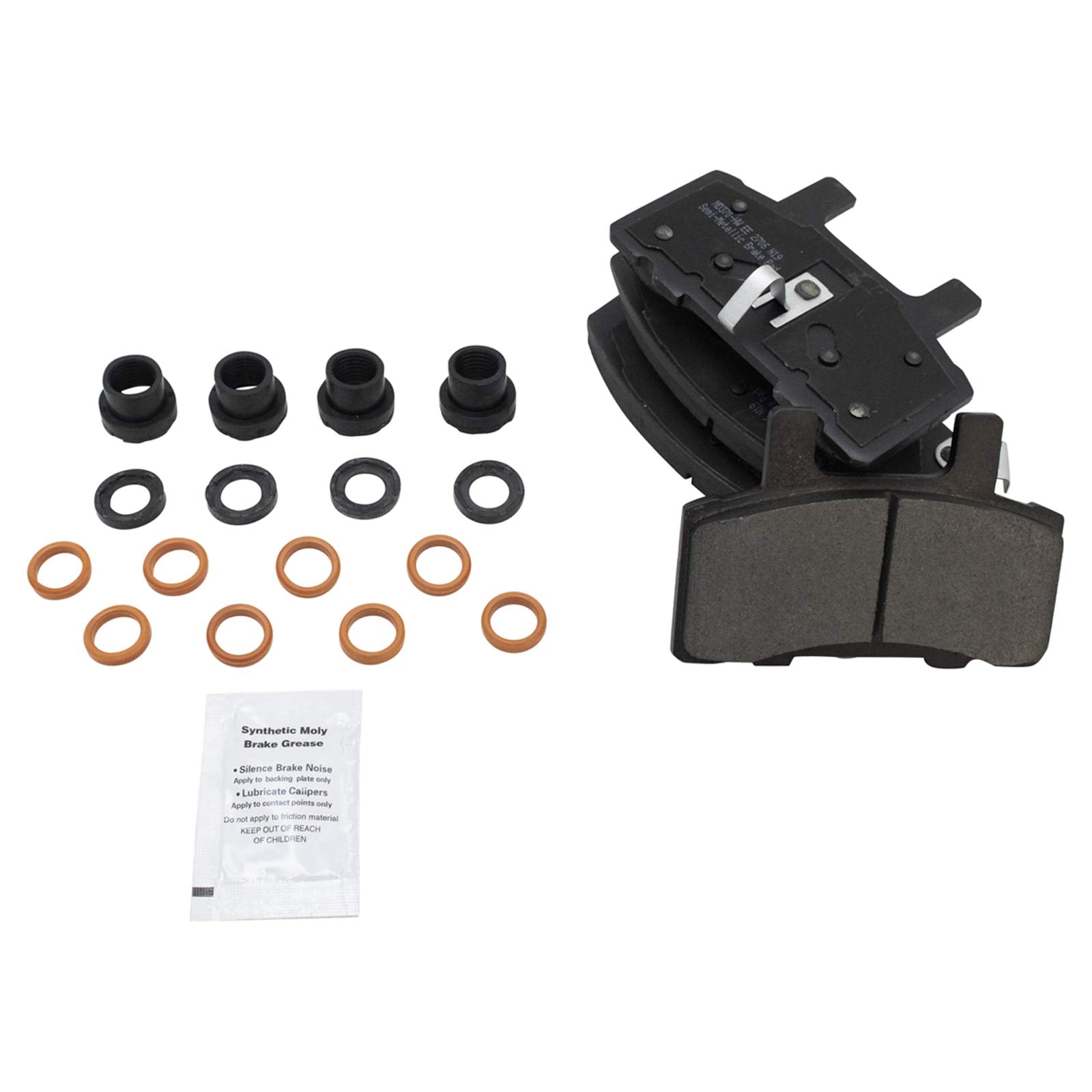 Trq Front Brake Pad & Rotor Kit Brake Pads Brake Rotor Semi-Metallic Compatible With 1996-2002 Gmc Savana 2500