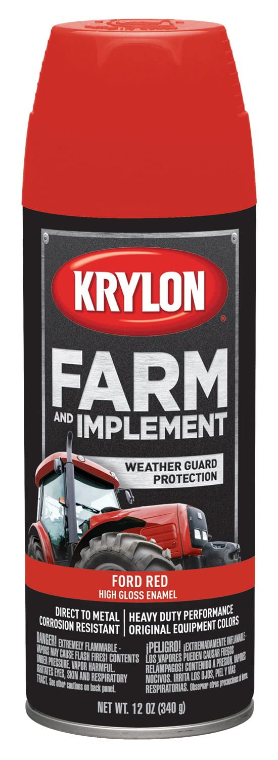 Krylon Farm & Implement Paint Aerosol Ford Red