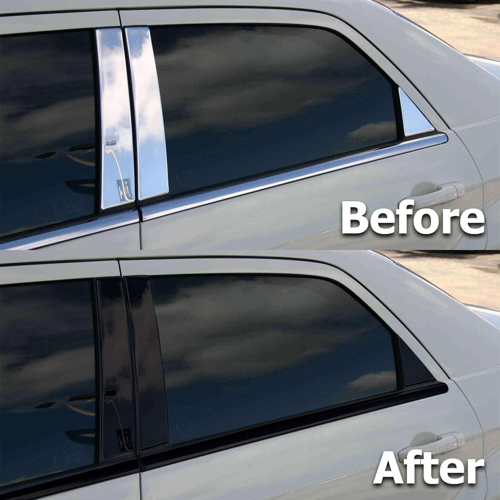 2 inches x 25 feet 4D Carbon Fiber Black Vinyl Wrap Kit for Black Out Chrome Remove Window Trim Door Trim with Tool Kit