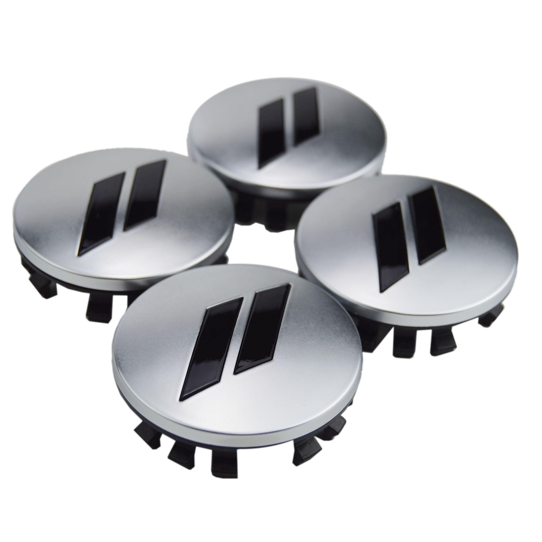 (Set of 4) 63mm=2.5 inches // Slash Wheel Center Cap Covers HubCap Emblem Badge Trim for Dodge Charger Challenger Durango Hornet