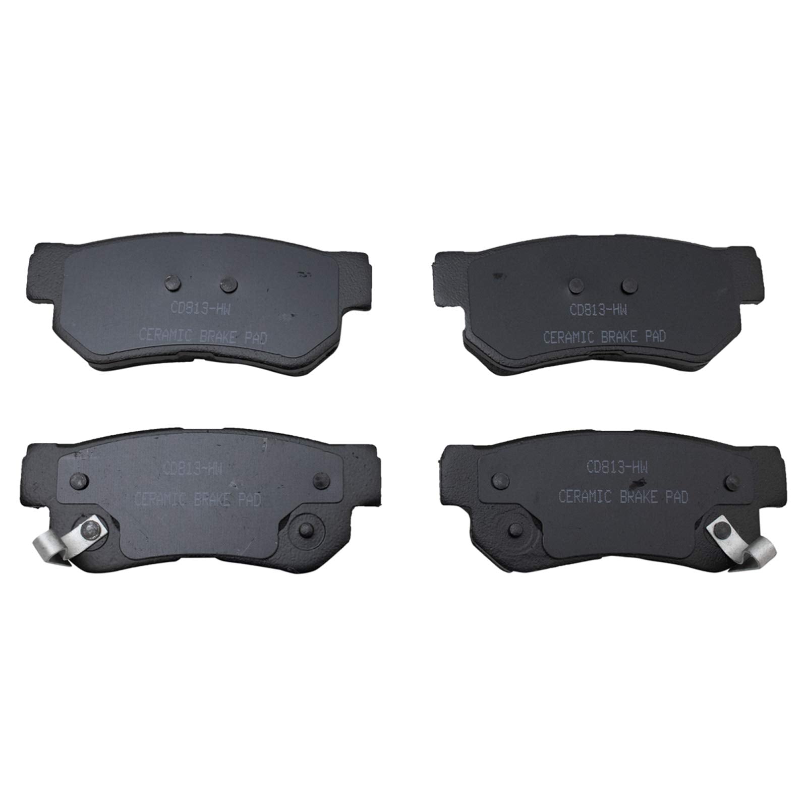TRQ Rear Posi Ceramic Brake Pad Kit Set for Amanti/Azera/Elantra/Optima/Santa Fe/Sonata/Sportage/Tucson / XG300 / XG350