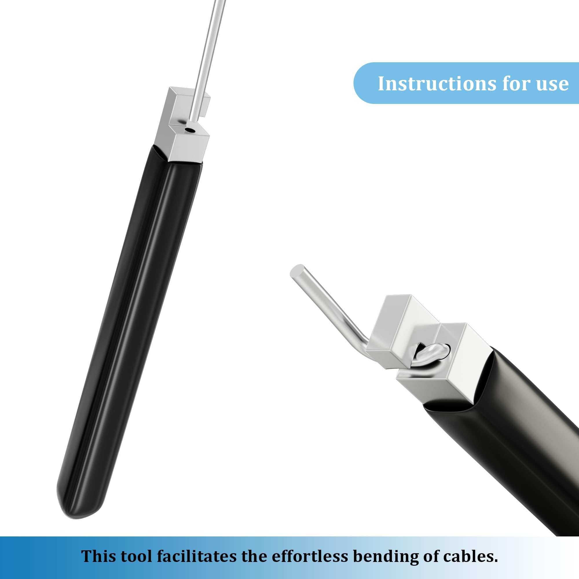 NEBOO Small Engine Throttle Wire Z Bender Model 42-455 - Black, Compatible with Oregon Stens Tools