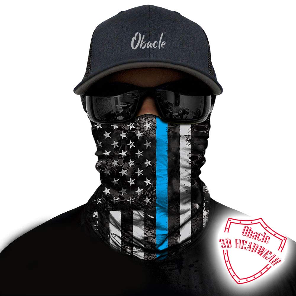 Obacle Bandana Face Mask For Dust Wind Sun Protection Seamless Bandana Mask Men Women Festival Fishing Hunting Riding Work Outdo
