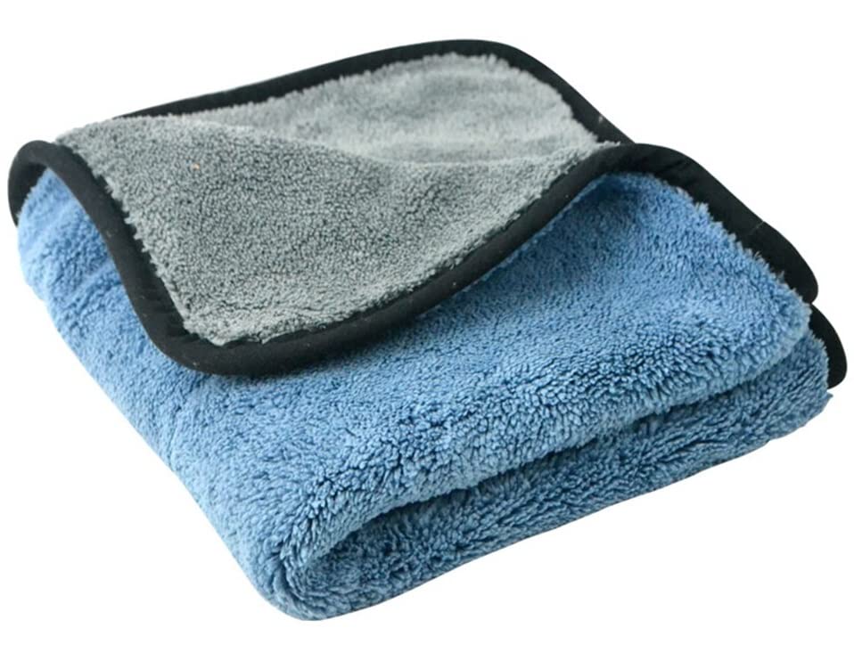 Auto Hub 800 GSM Microfiber Double Layered Cloth Extra Thick Plush, Lint Free Microfiber Towel for Home/Office/Kitchen/Car/Bike 