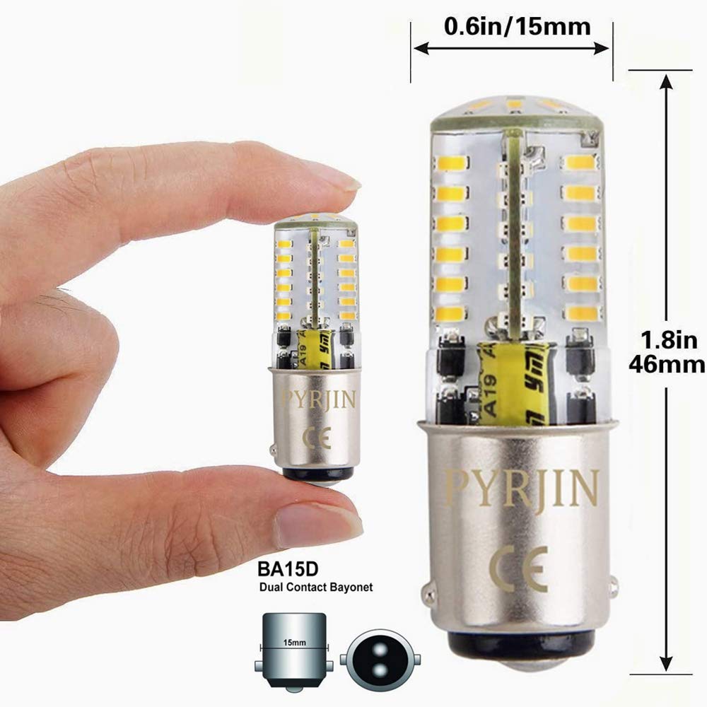 12V Low Voltage Ba15D 1142 Double Contact Bayonet Led Light Bulb, Waterproof 5W Warm White 3000K Equivalent 35W, For Rv Trailer,