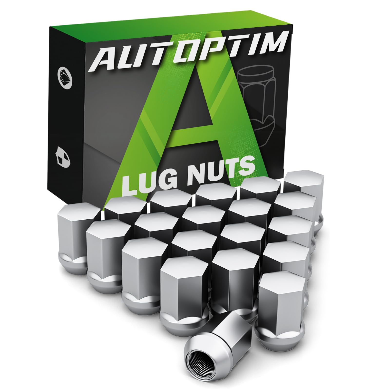 AUTOPTIM 20PCS M14x1.5 Lug Nuts - Replacement for 2018-2023 Jeep Wrangler, 2011-2023 Dodge Durango Challenger Charger, 2012-2023