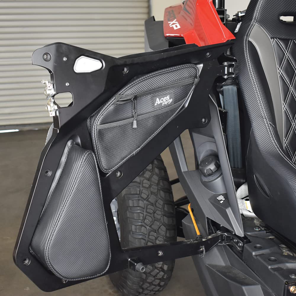 Aces Racing Storage Bags for Polaris RZR XP Pro Turbo R XP4 (Black, One Size, Model 5001-Bags)