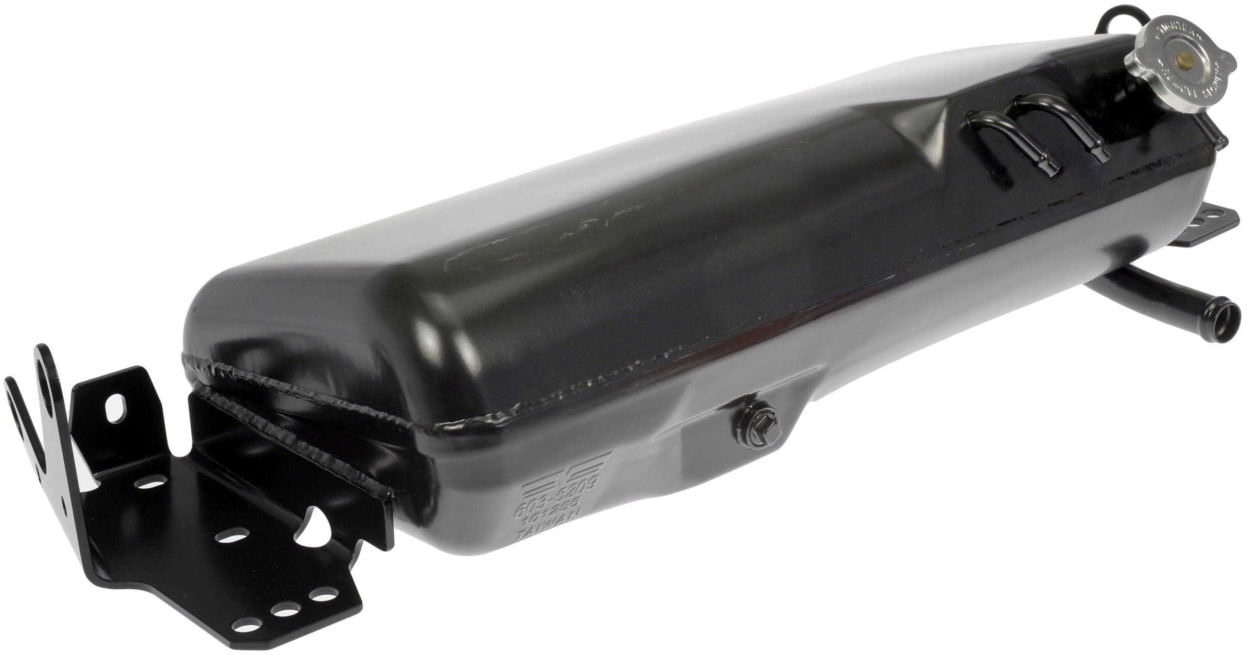 Dorman Front Engine Coolant Reservoir, Model 603-5209, Black, Compatible with Select Freightliner Models