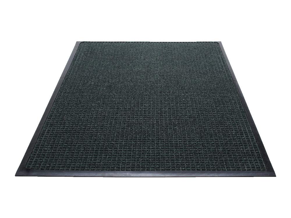 Guardian WaterGuard Indoor/Outdoor Wiper Scraper Floor Mat, Rubber/Nylon, 4'x12', Green
