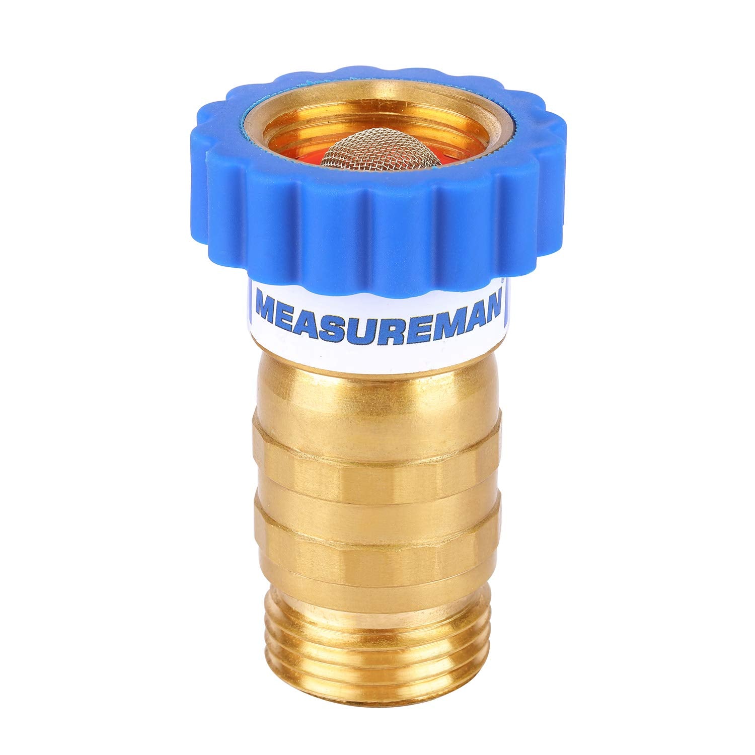 Measureman Lead-Free Brass, Water Pressure Regulator 2Pc, Pressure Reducer For Camper, Trailer, Rv, Garden, Plumbing System, 40-