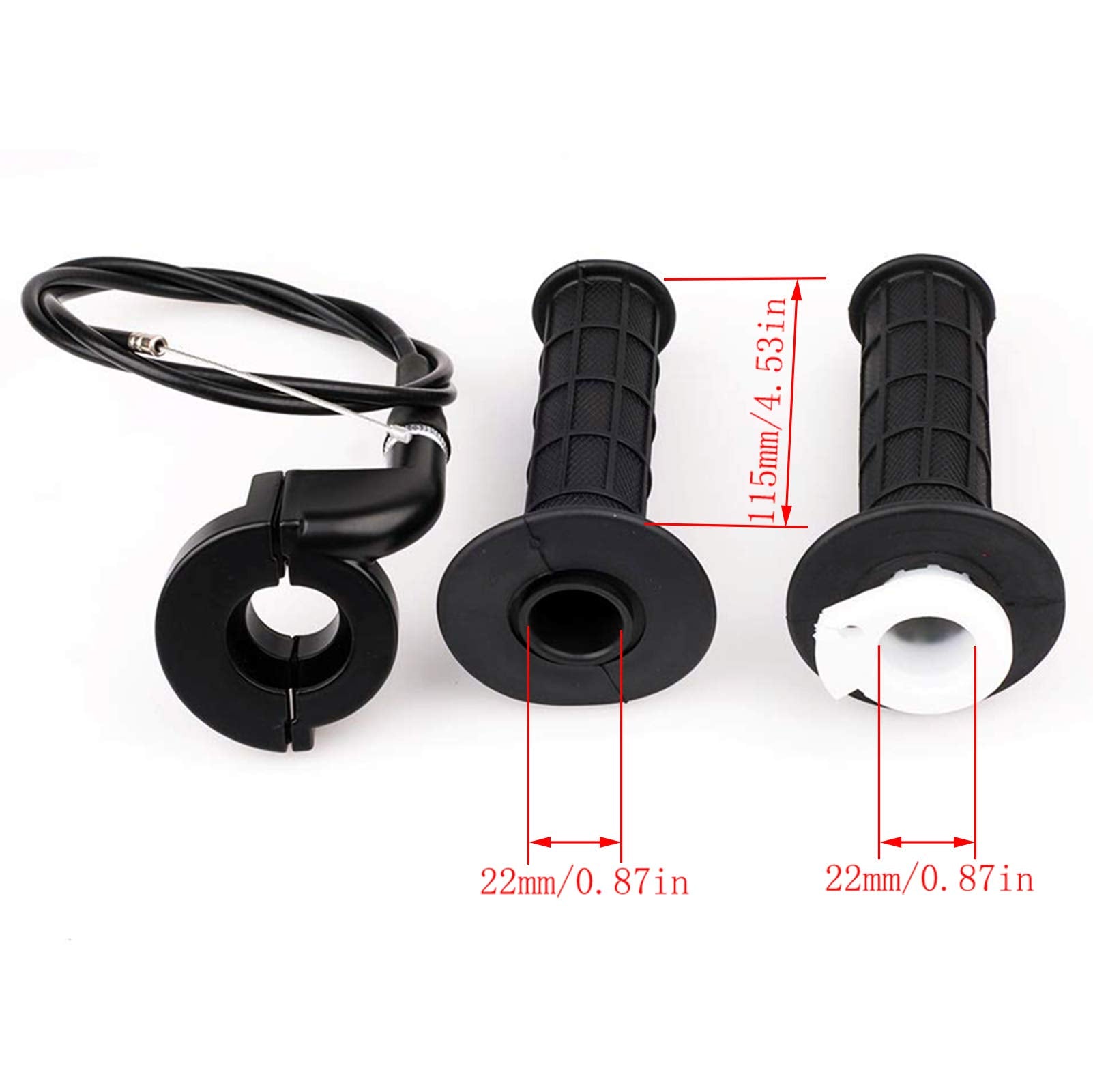 LIYYOO Throttle Cable, Twist Throttle, Right Brake Lever and Handle,Brake Cable, for Mini Bike XR80 XR100 CRF70 CRF80 CRF100 Pit