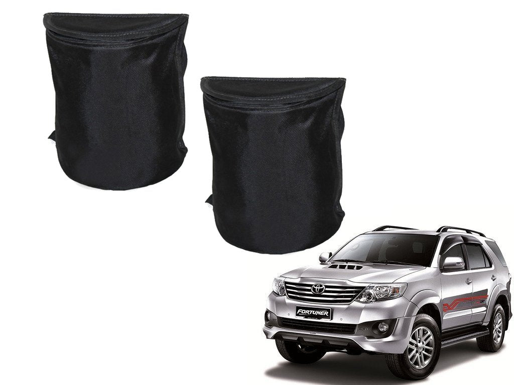 Kozdiko Semi Cylindrical Car Dustbin Set of 2 Pcs for Toyota Fortuner