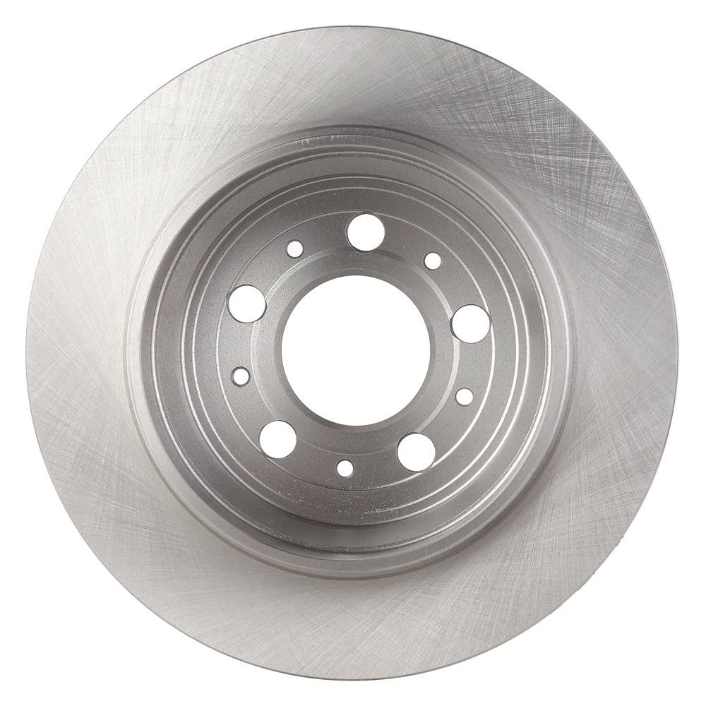 Trq Rear Brake Rotors Set Solid Compatible With 2001-2009 Volvo S60 1999-2006 S80 2001-2006 V70 2003-2007 Xc70