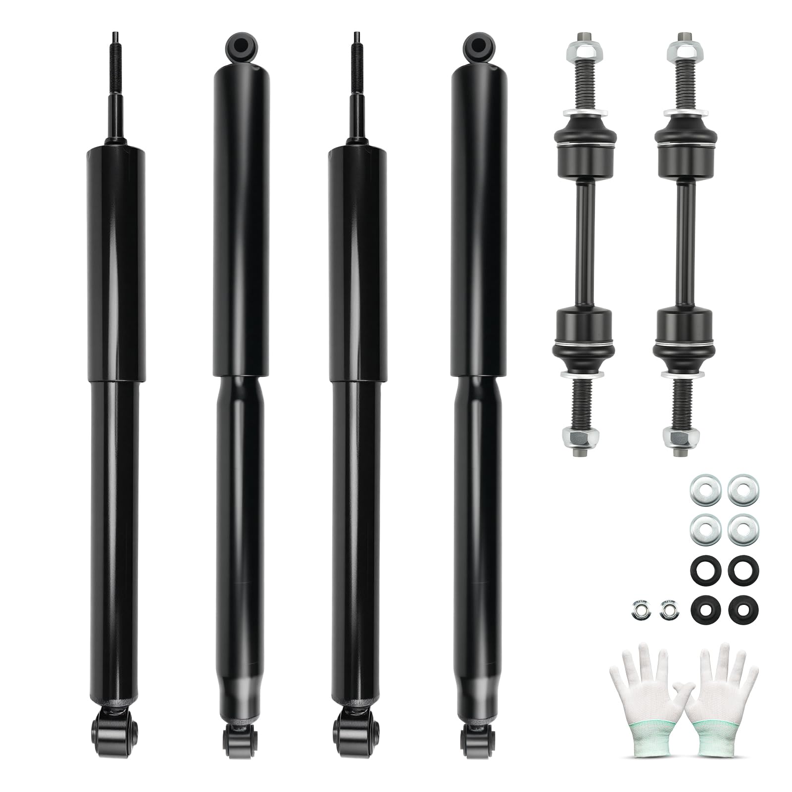 KAX Front/Rear Struts and Sway Bar Links kits Compatible with 2011-2016 Ford F-250 Super Duty 6.2L/6.7T 2011-2016 F-350 Super Du
