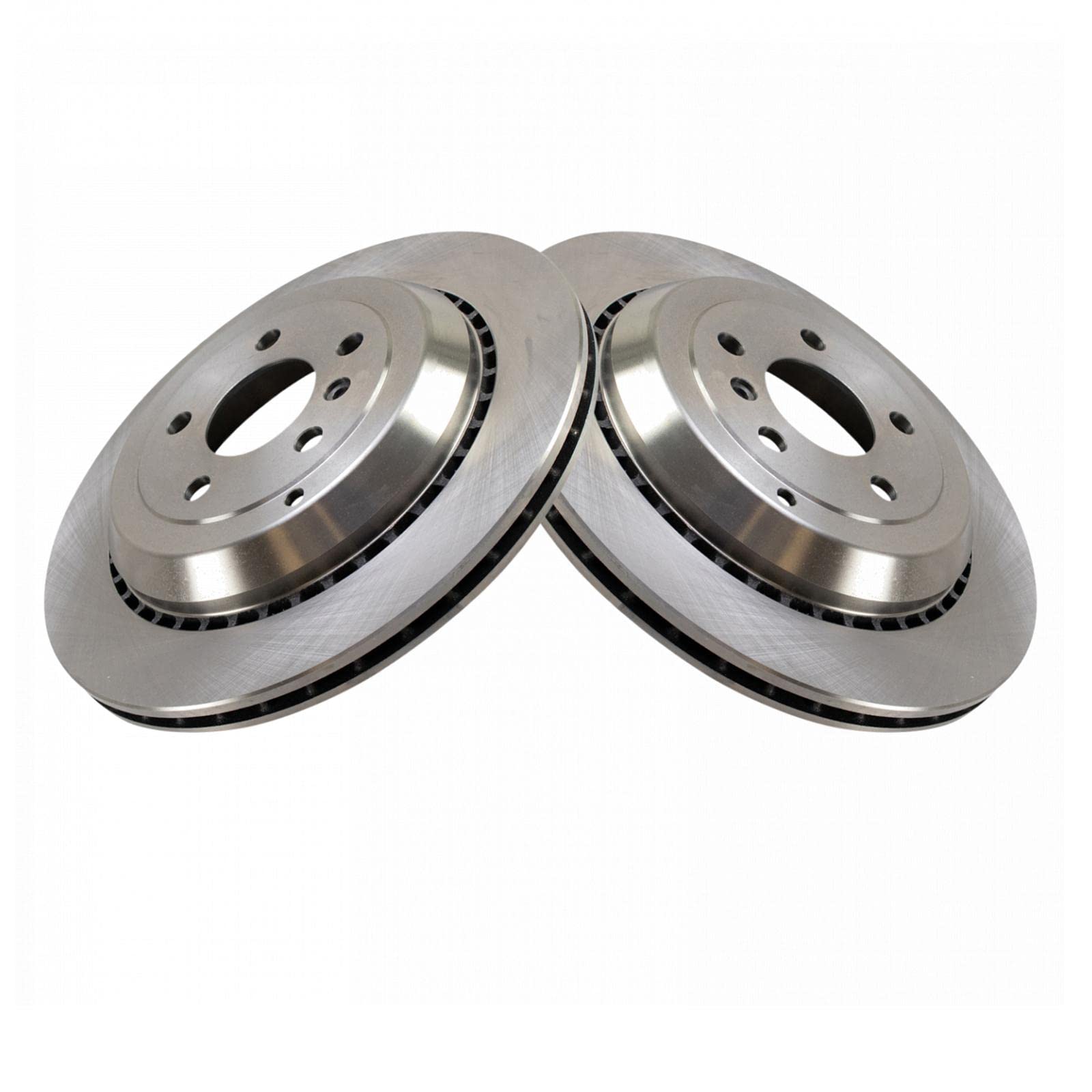 Trq Rear Brake Rotors Set Vented Compatible With 2007-2009 Mercedes-Benz Gl320 2010-2012 Gl350 2007-2012 Gl450 2008-2012 Gl550 M