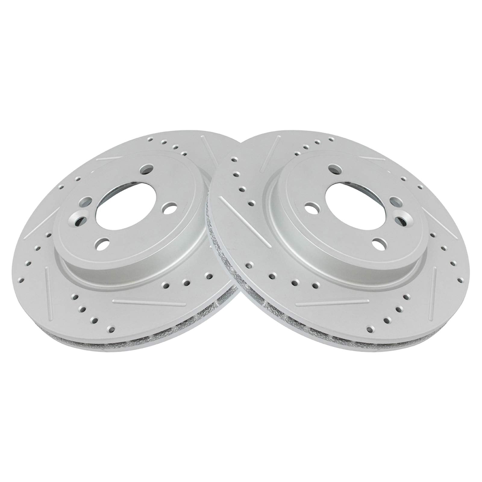Trq Front Performance Brake Rotors Set Premium G-Coated Compatible With 2002-2006 Mini Cooper