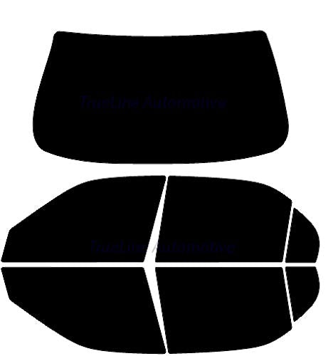 True Line Automotive Diy Car Window Tinting Kit - Customize Shade: 5%, 20%, 35%, 50% For All Sides & Back Windows - Precut Tint For Car Windows - Window Tint For Cars Blocks 99% Uv Rays