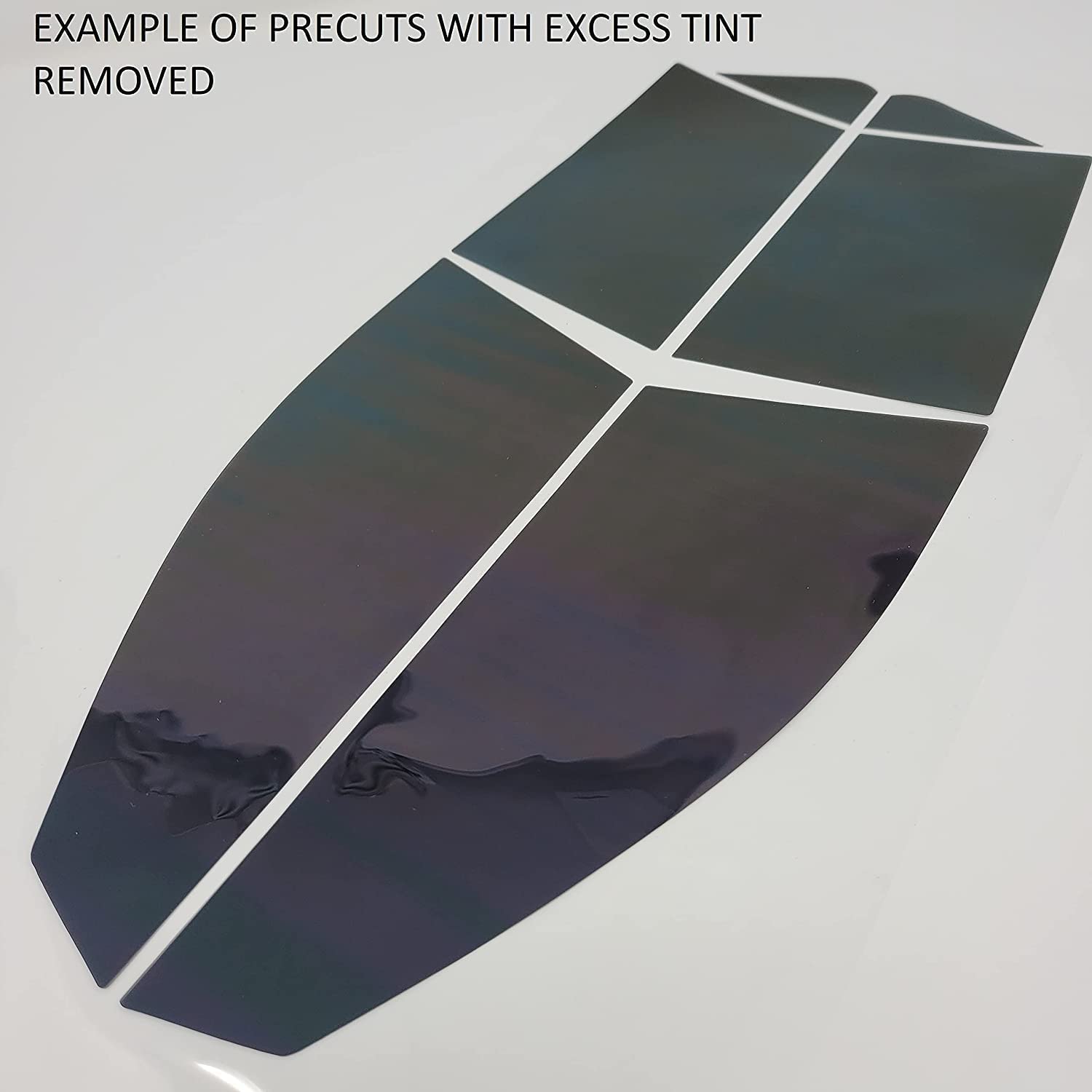 TRUE LINE Automotive DIY Car Window Tinting Kit - Custom Shades 5%-50% - Precut Black Tint Blocks 99% UV Rays for All Windows