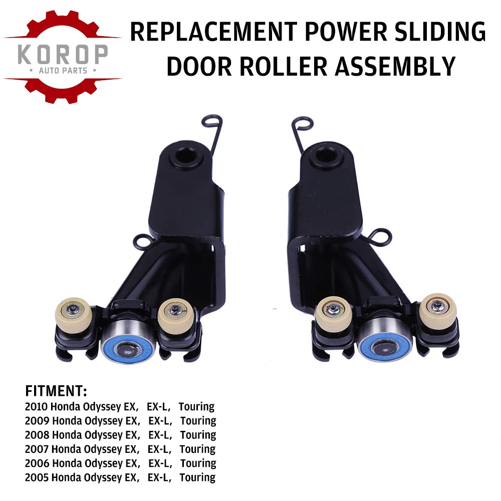 Sliding Door Roller 1 pair for 2005-2010 Honda Odyssey EX EX-L Touring,Power Slide Door Roller Assembly Replace # Left 72561-SHJ