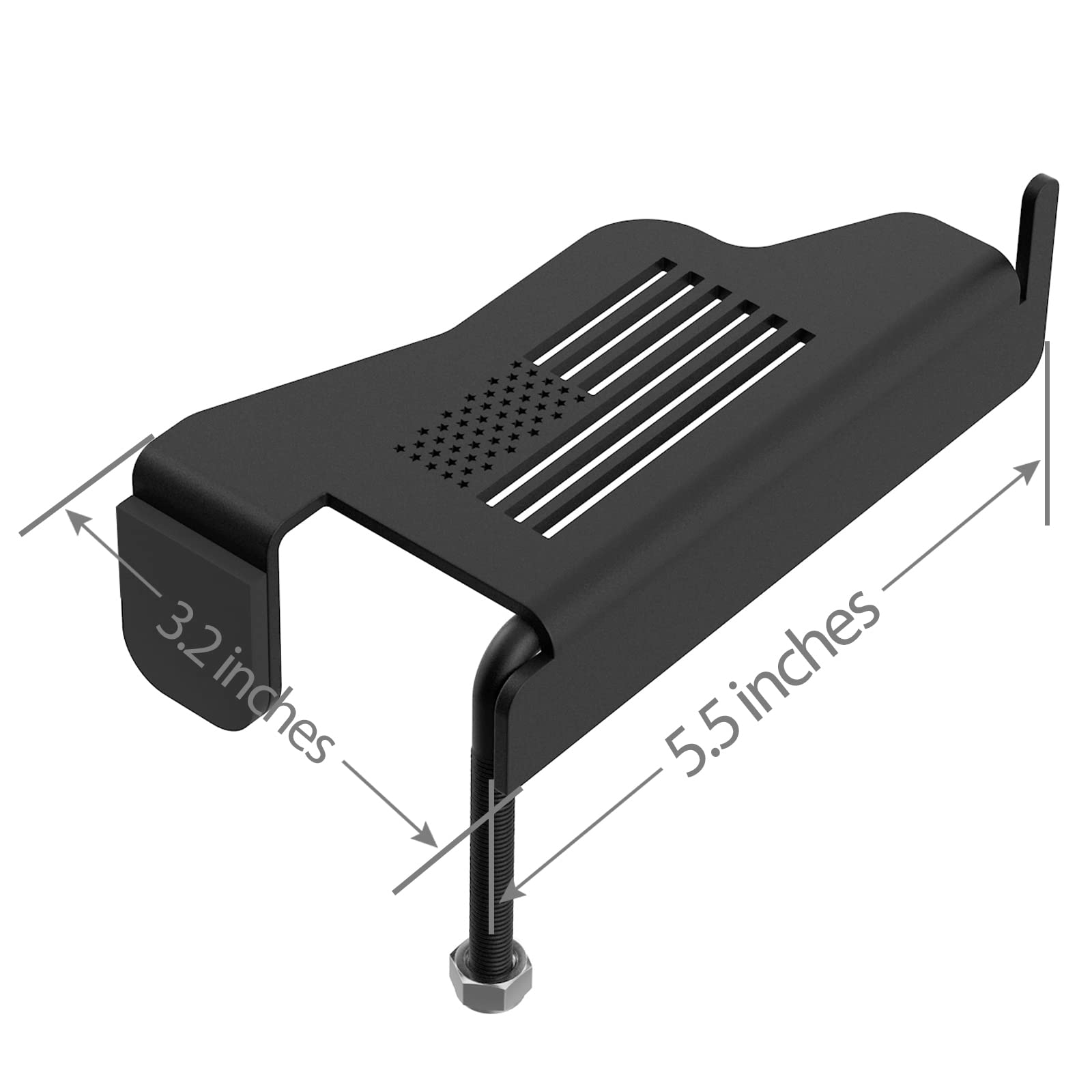 Door-off Foot Pegs for Jeep Wrangler - Exterior Door Hinge Mounted Pedal Set of 2 Metal Powdercoated Bolt On Installation,Compat