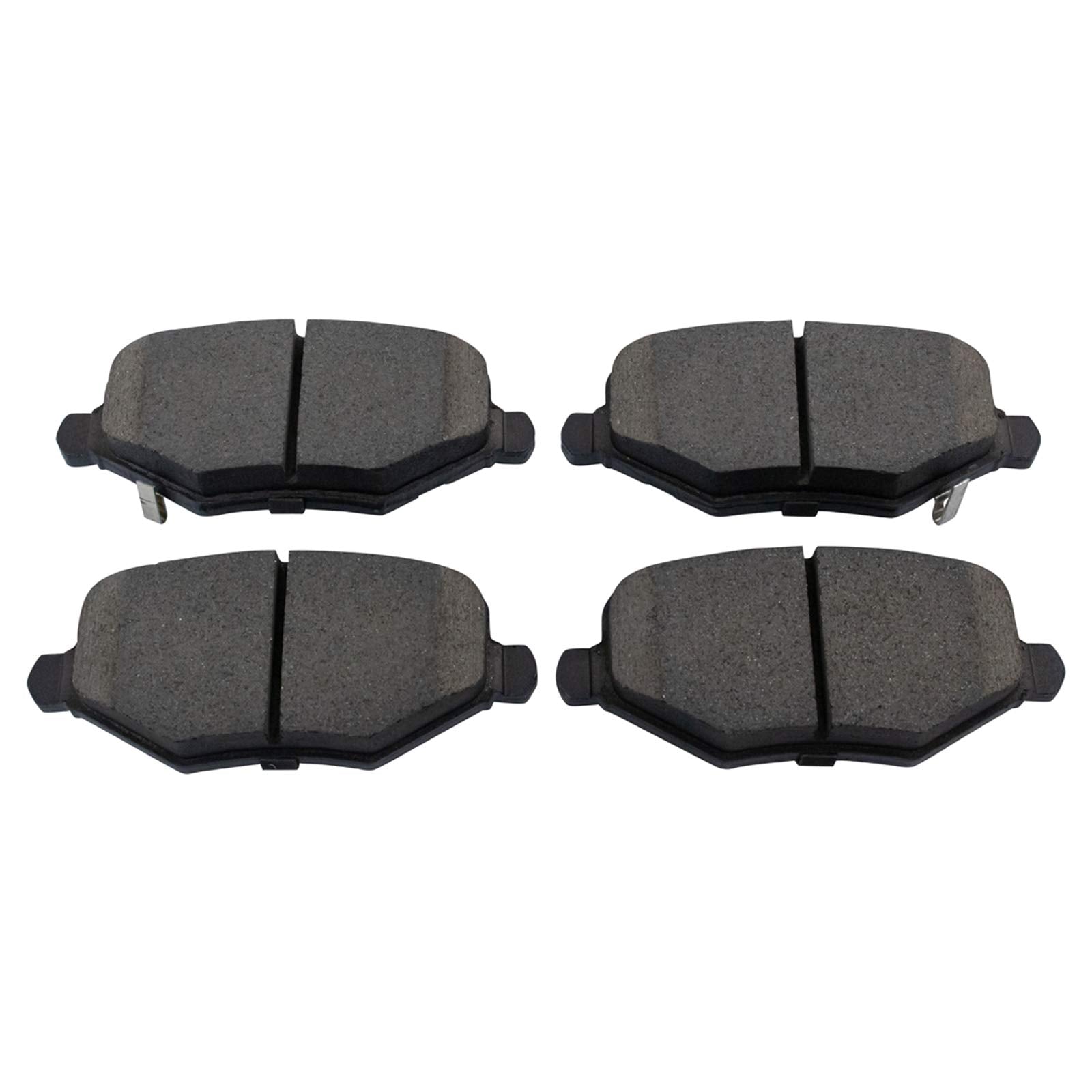 TRQ Rear Brake Pads Ceramic Compatible with 2012-2016 Chrysler Town Country 2012-2018 Dodge Grand Caravan 2013 Journey 2012-2015