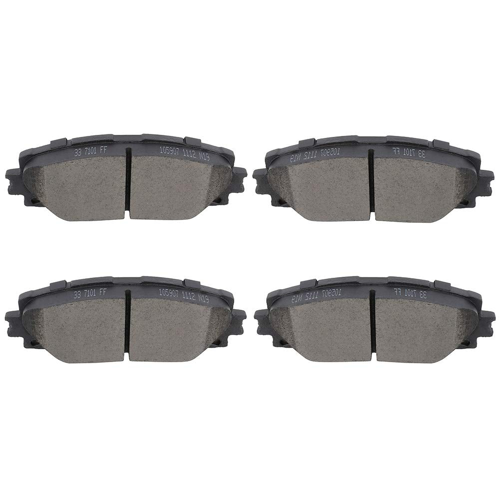 Cciyu D1184 Professional Ceramic Front Brake Pads Set Fit For Lexus Ct0H, For Toyota Corolla,10- For Toyota Prius,12- For Toyota