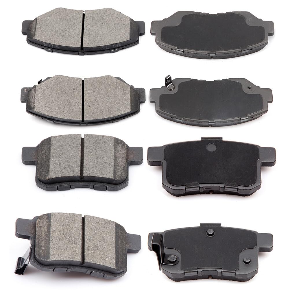 Cciyu D914 D1336 8Pcs Front & Rear Ceramic Brake Pads Kits 2008-2012 For Honda Accord