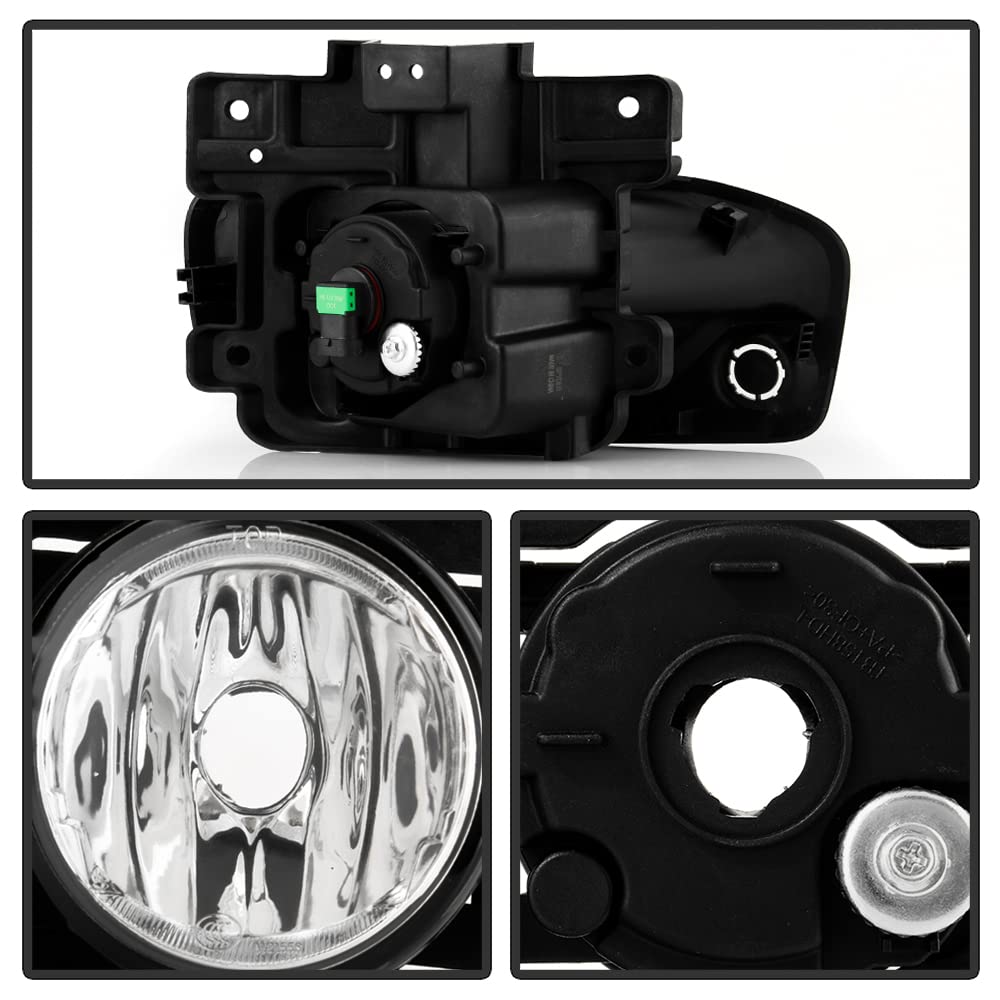 ACANII Fog Lights for 2019-2022 Ram 2500 3500, Clear Lens, Complete Kit with Switch, Left & Right Pair