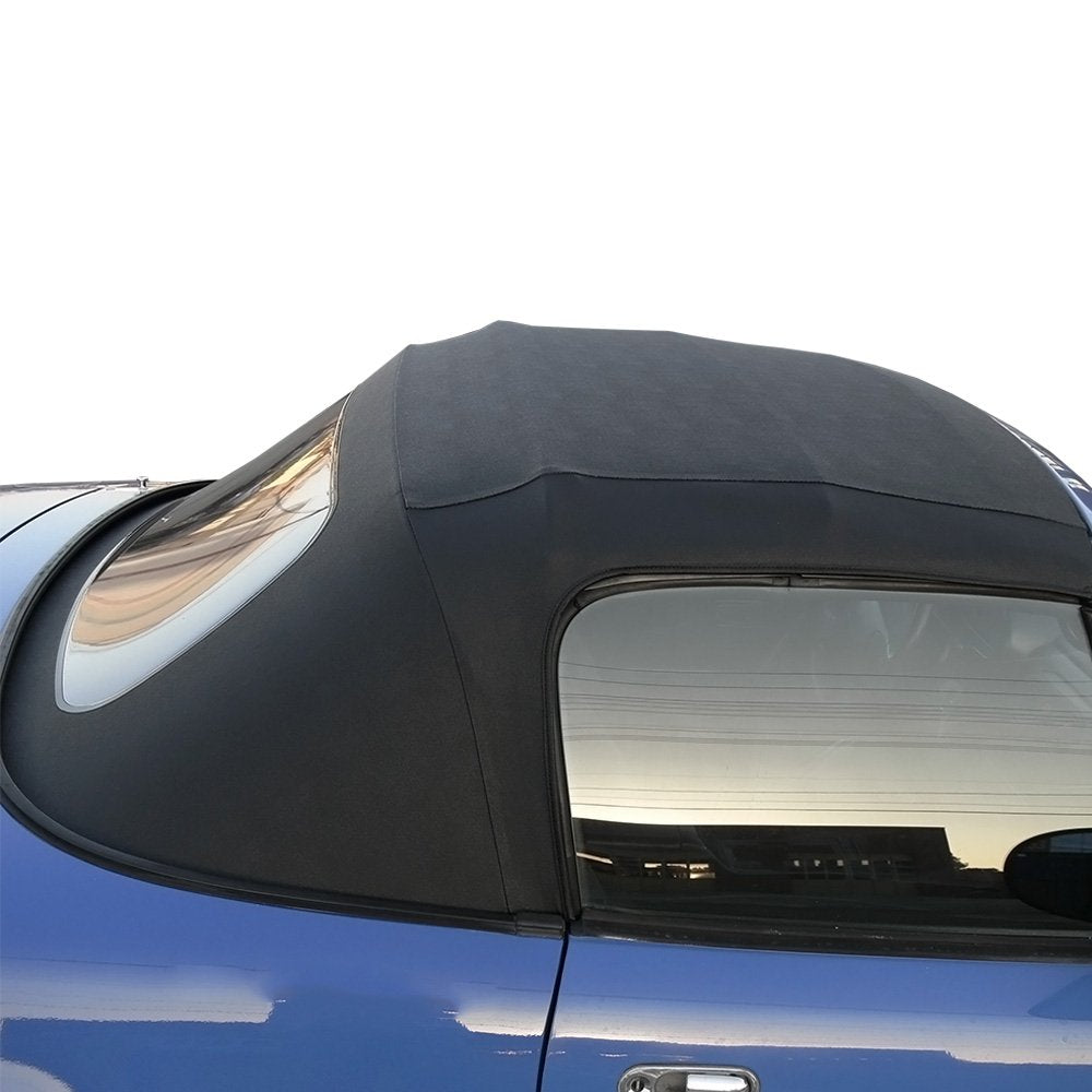 Sierra Auto Tops Convertible Top for Mazda Miata MX5 1990-2005, Black Vinyl with Rain Rail, Model 10-18-MIA-003R