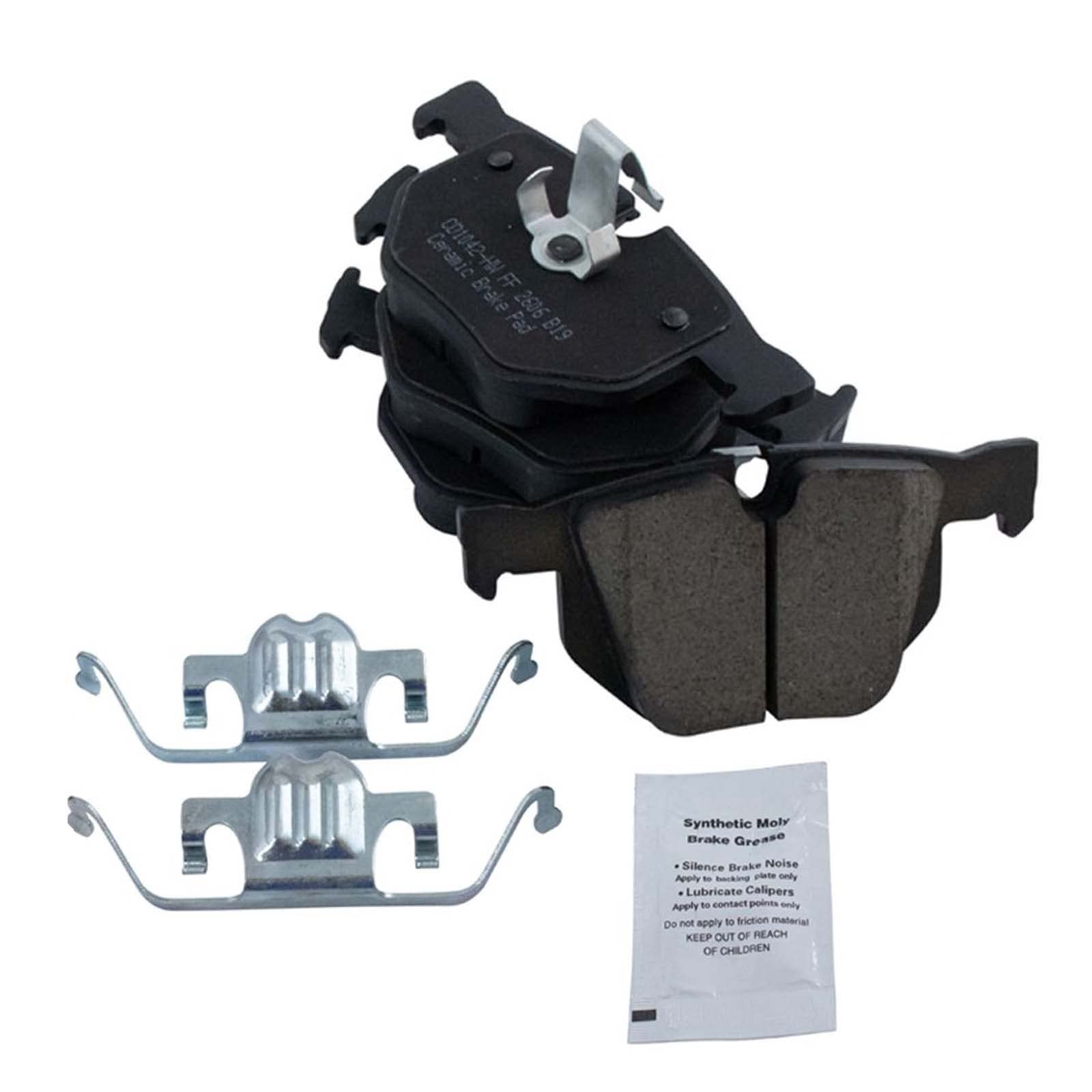 TRQ Rear Brake Pad & Rotor Kit Brake Pads Brake Rotor Ceramic Compatible with 2007-2018 BMW X5 2010-2018 X6