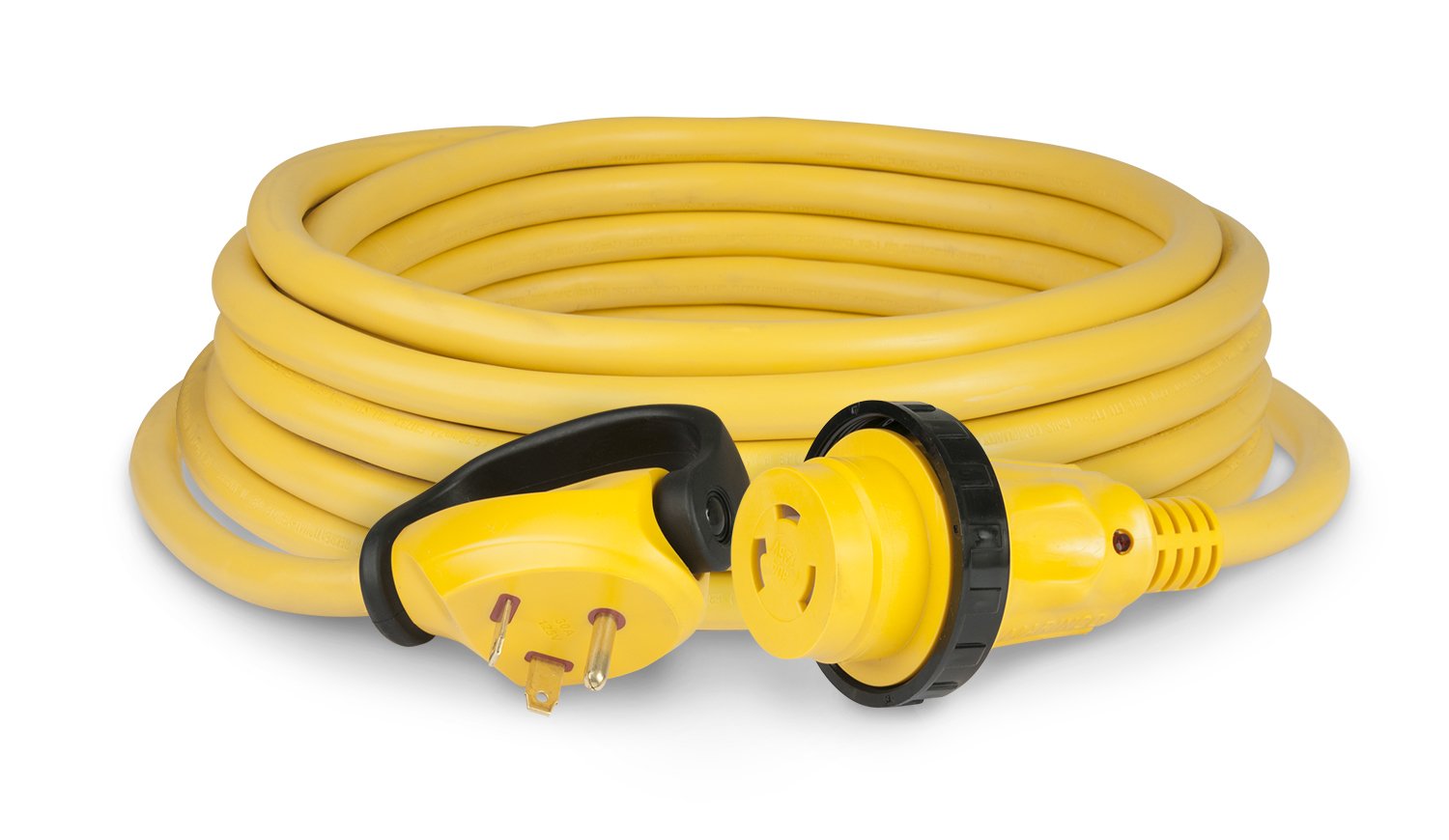 ParkPower by Marinco 30SPP.RV 30 Amp 125V Swivel Handle RV Power Cord, Yellow, 30