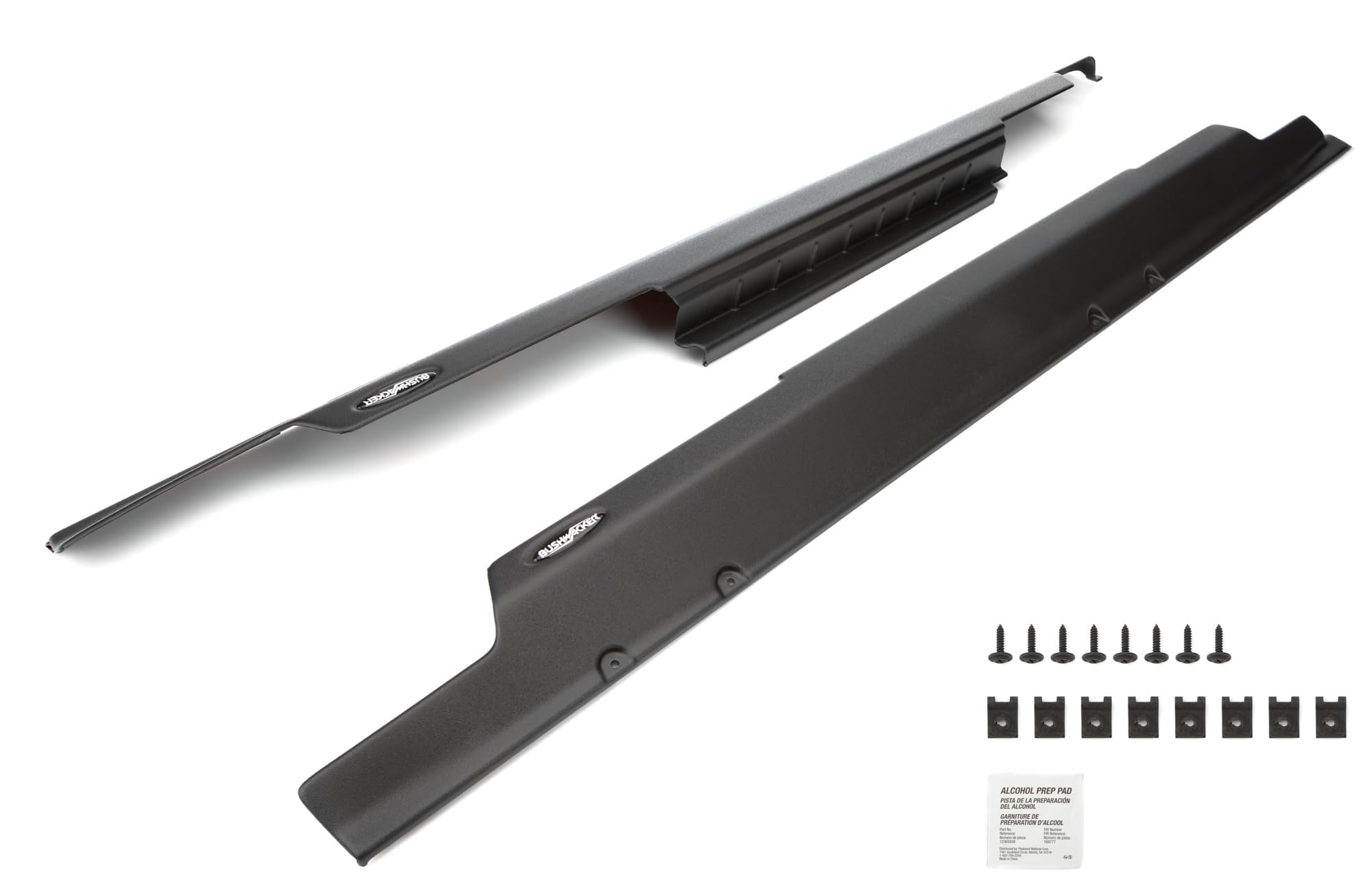 Bushwacker Trail Armor Side Rocker | 2-Piece Set, Black, Textured Finish | 14011 | Fits 2007-2018 Jeep Wrangler Jk 2-Door