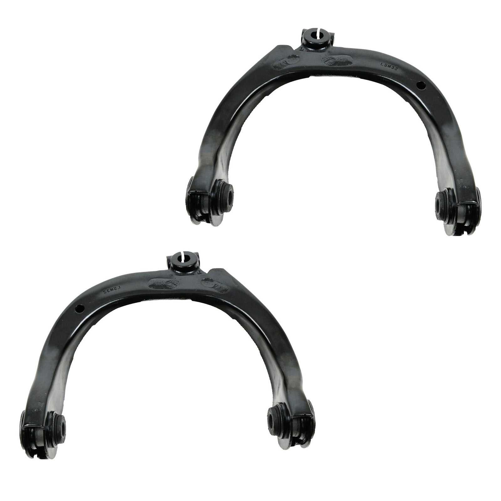 TRQ Front Upper & Lower Control Arm with Ball Joint Set Compatible with 04-07 Buick Chevrolet GMC Isuzu 04 Oldsmobile 05-07 Saab