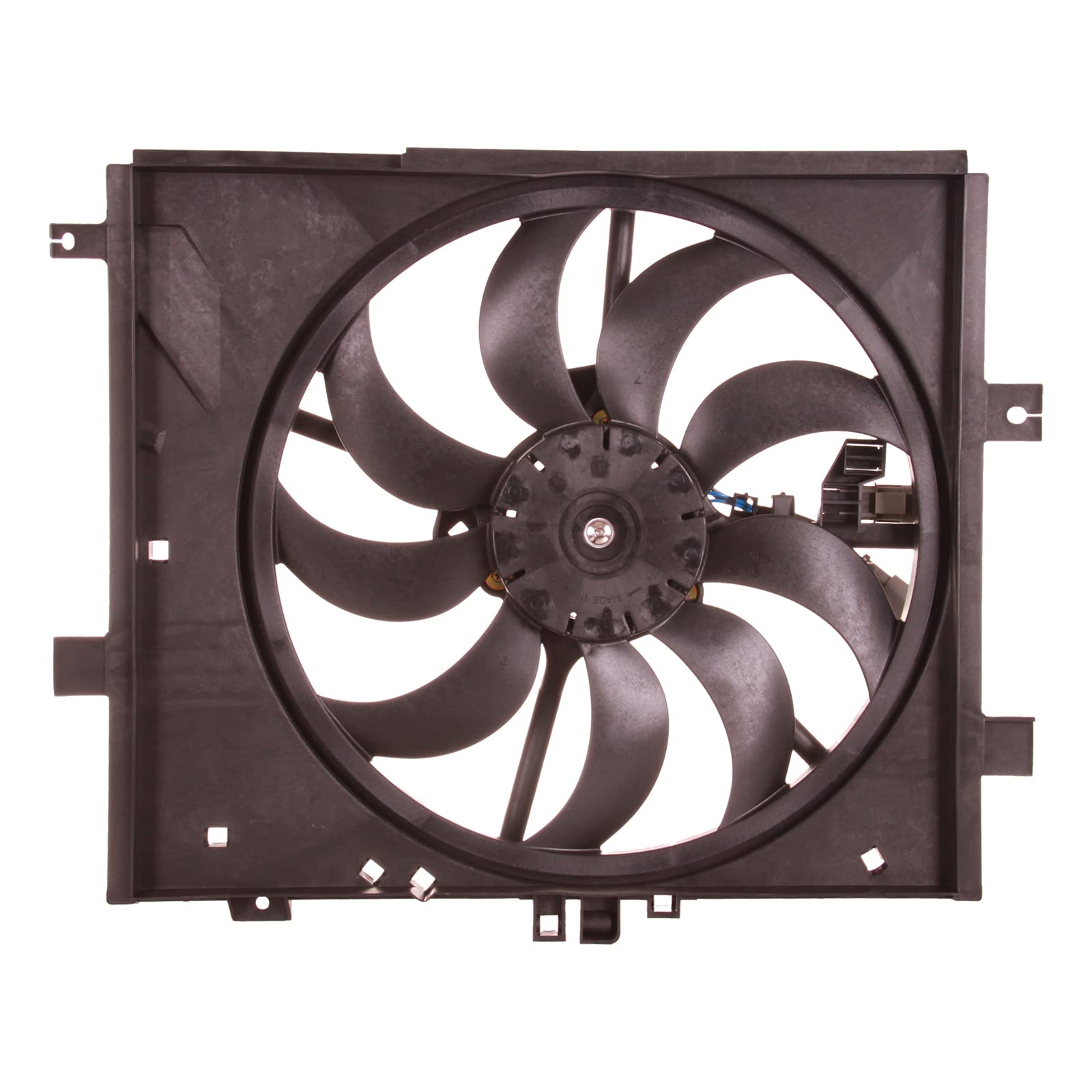 Torcia Extra Silent Cooling Fan for 2012-2019 Nissan Versa & 2014-2019 Versa Note, Aluminum, Model DS67072A, OE Replacement