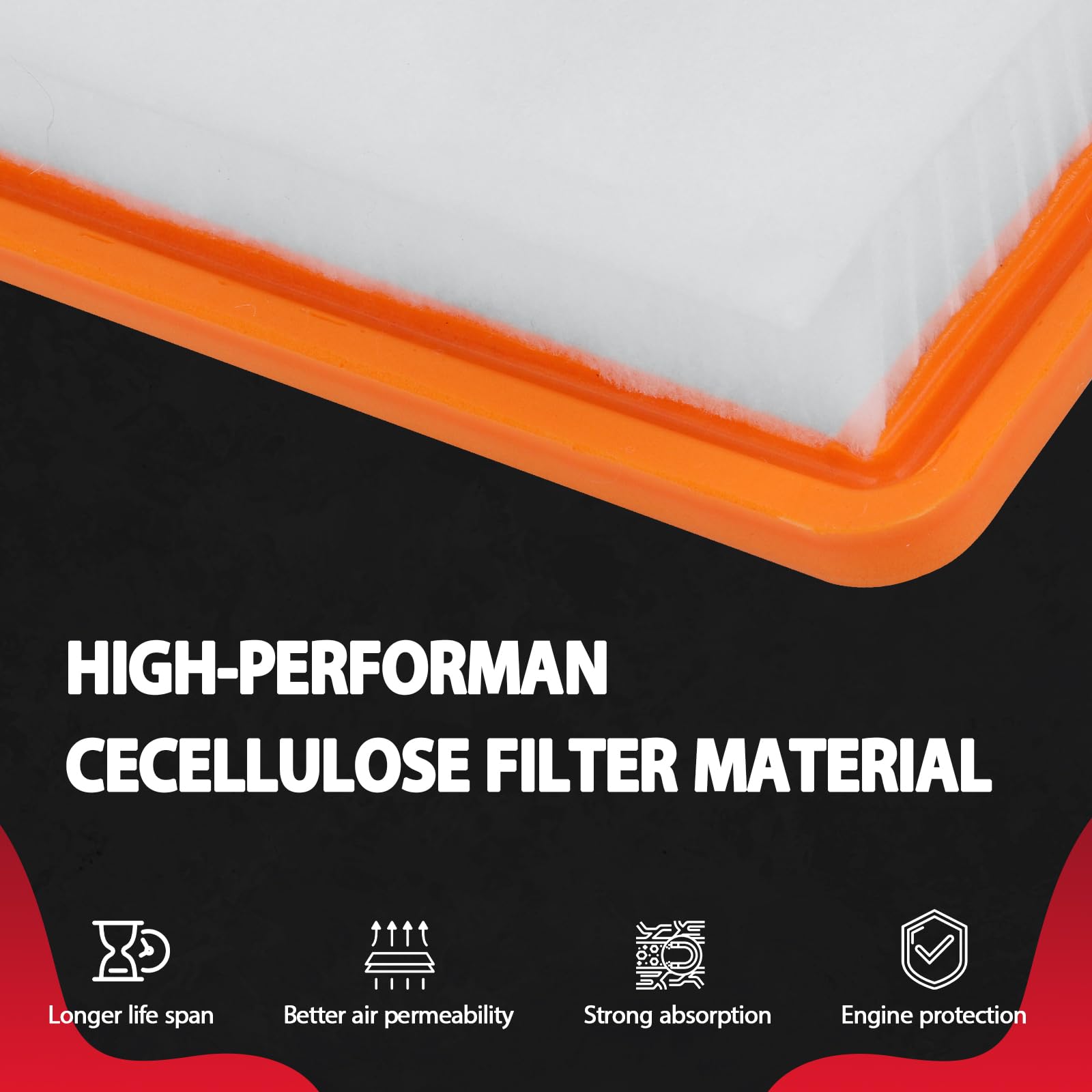 Engine Air Filter Fit For 2018-2025 Chevy Equinox/ 2018-2024 Gmc Terrain Ca12260 A3226C A3240C 23279657