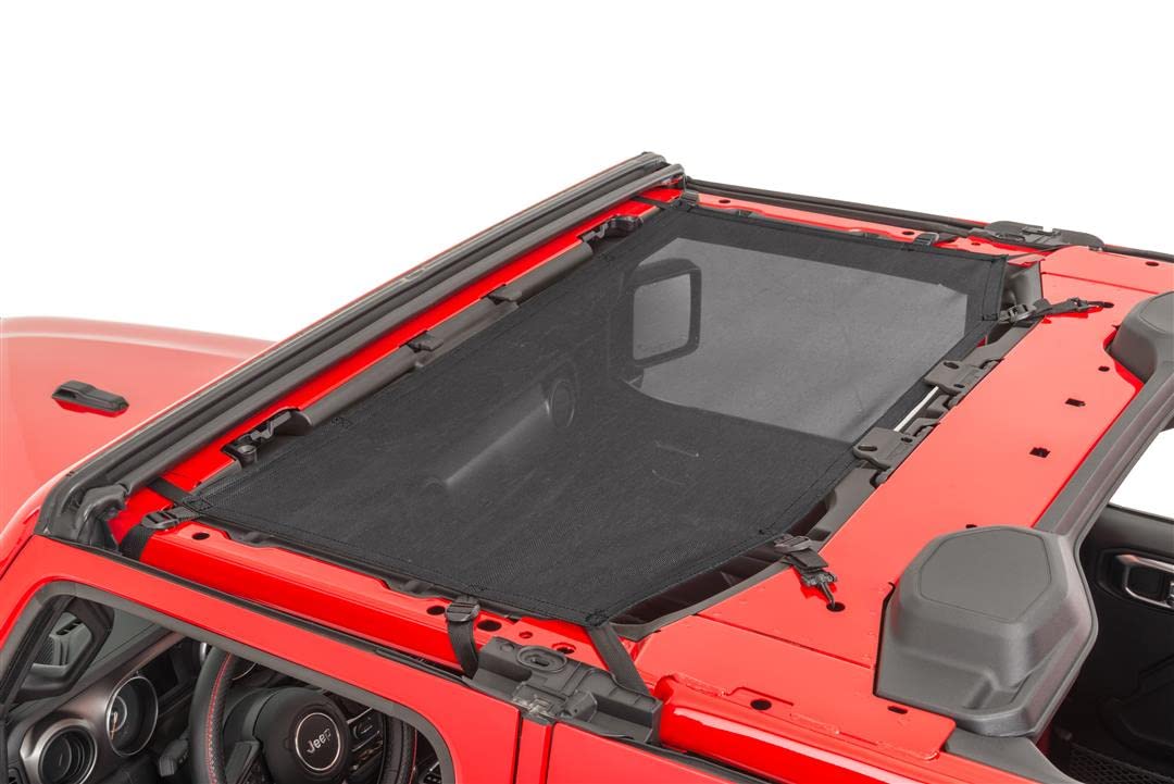 Trailfx Mbt004 Bikini Top Mesh Black Secures To Windshield And Roll Bar 1 Pc