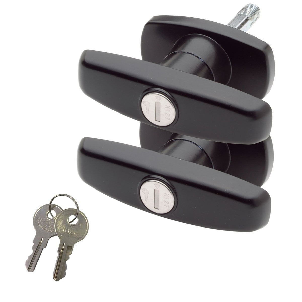 Statewide Matching Set T Handle Locks | Package: Two T-Handles (Clockwise And Counter Clockwise) And Four Keys.