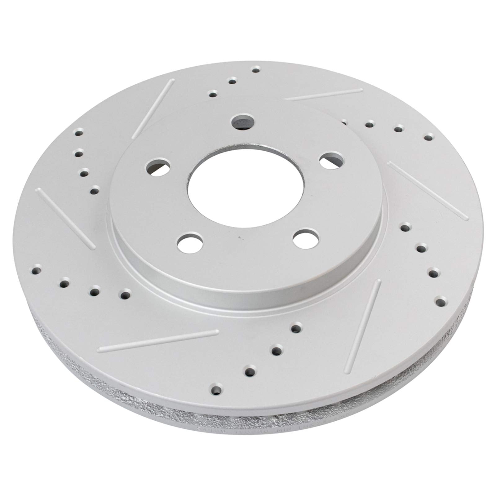 Trq Front Performance Brake Rotors Set Premium G-Coated Compatible With 2005-2010 Ford Mustang