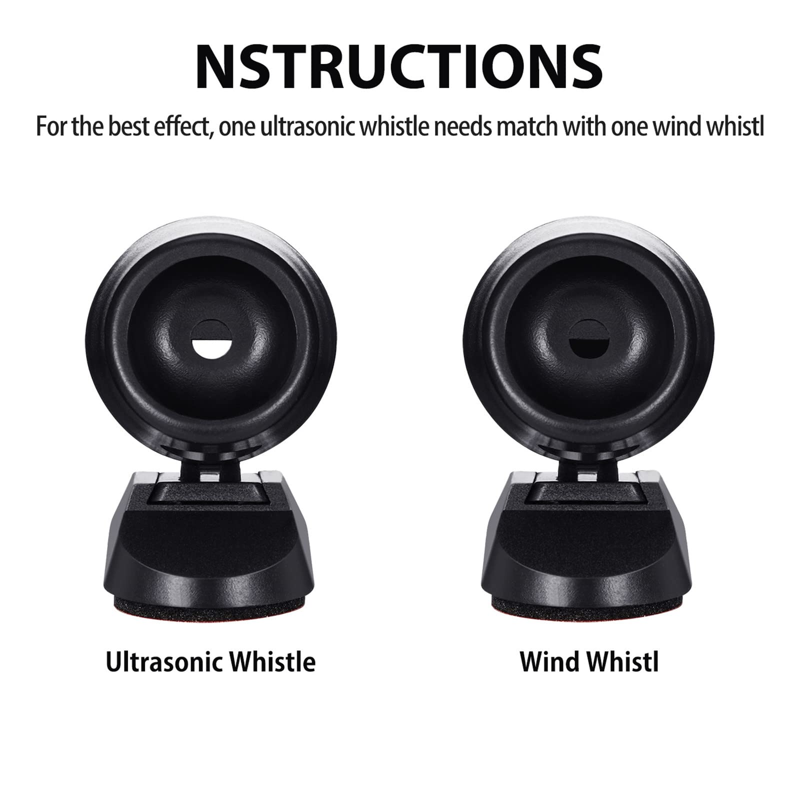 Frienda Deer Whistles - 10 Pack Car Animal Alert Devices, Black, Classic Style, Model Frienda-Deer Whistle-03