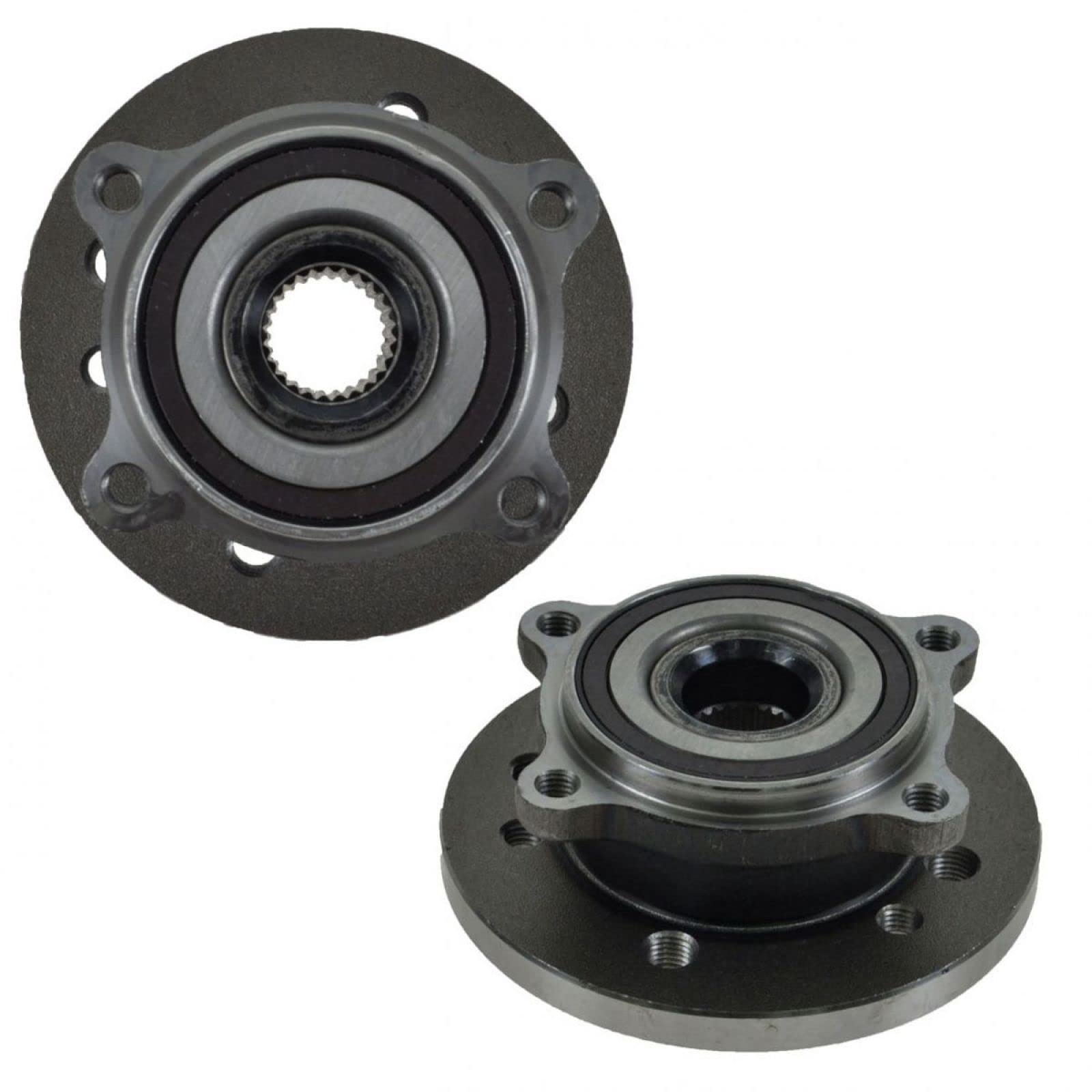 Trq Front Wheel Hub Bearings Assembly Set Compatible With 2002-2006 Mini Cooper