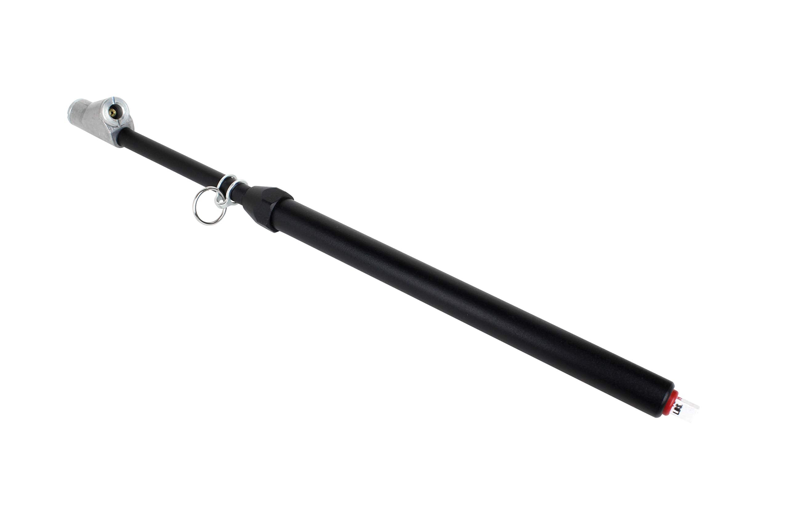 Milton 986BLK: Dual Foot Straight Lock-On Chuck Service Gauge, Non-Slip Grip Matte Black Poly -13    1-160 Psi, For Large Vehicl