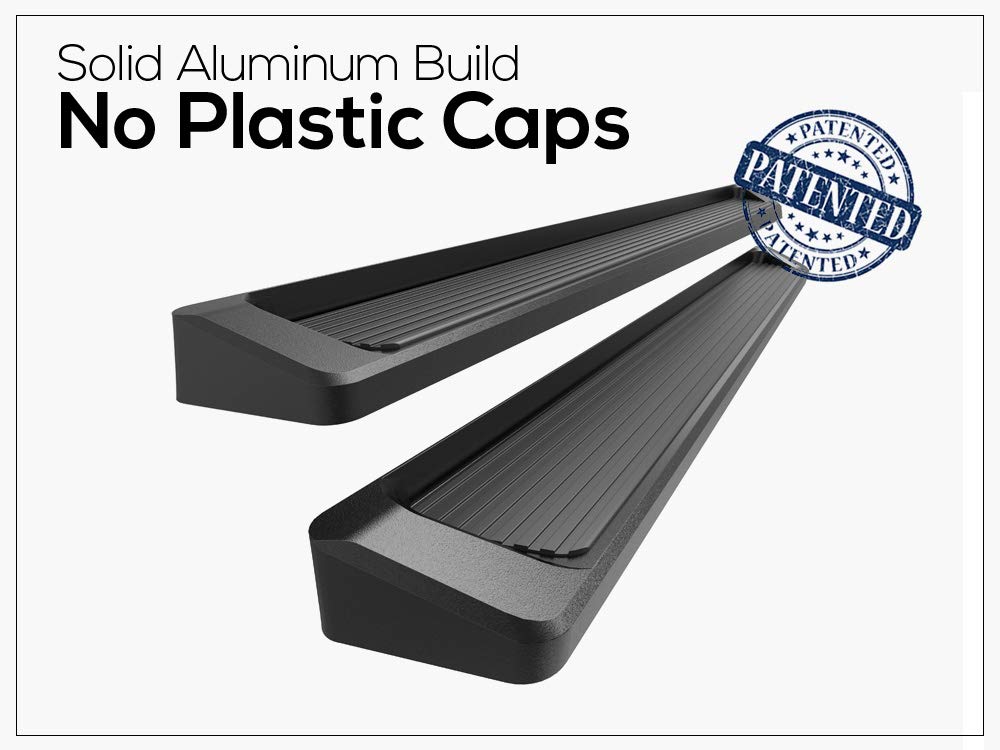 Aps Black Running Boards Style Compatible With Jeep Gladiator 2020-2024 Crew Cab (Nerf Bars Side Steps Side Bars)